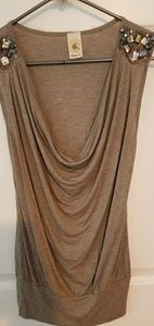 Sleeveless Jeweled Top